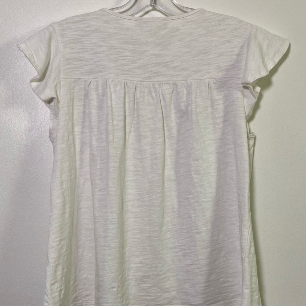 THML White Top with Multicolor Crochet Detail - Picture 3 of 8